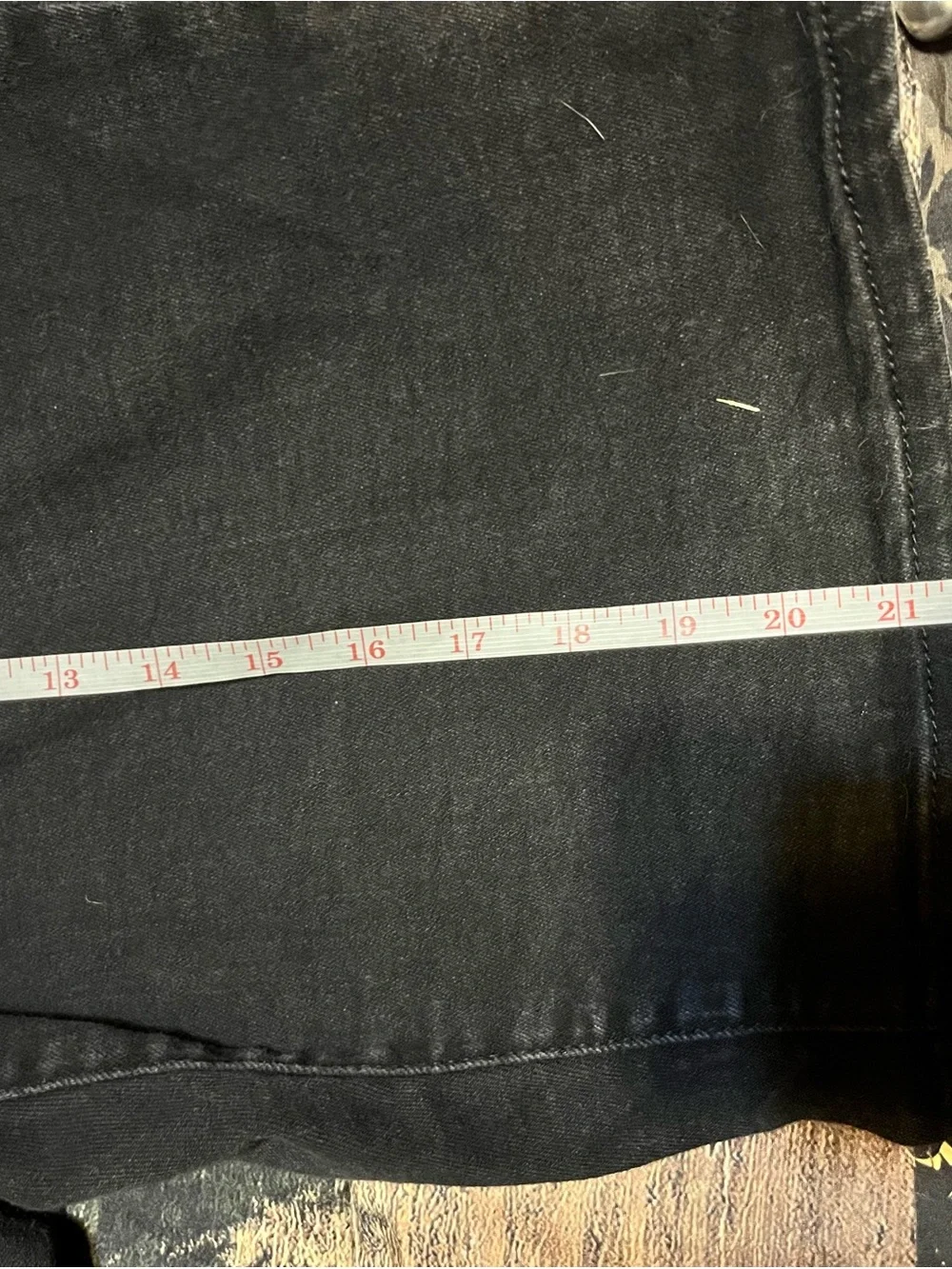 Black Bermuda Denim Shorts